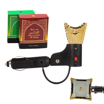 Car Electric Bakhoor Incense Burner Mabkhara Car Decor